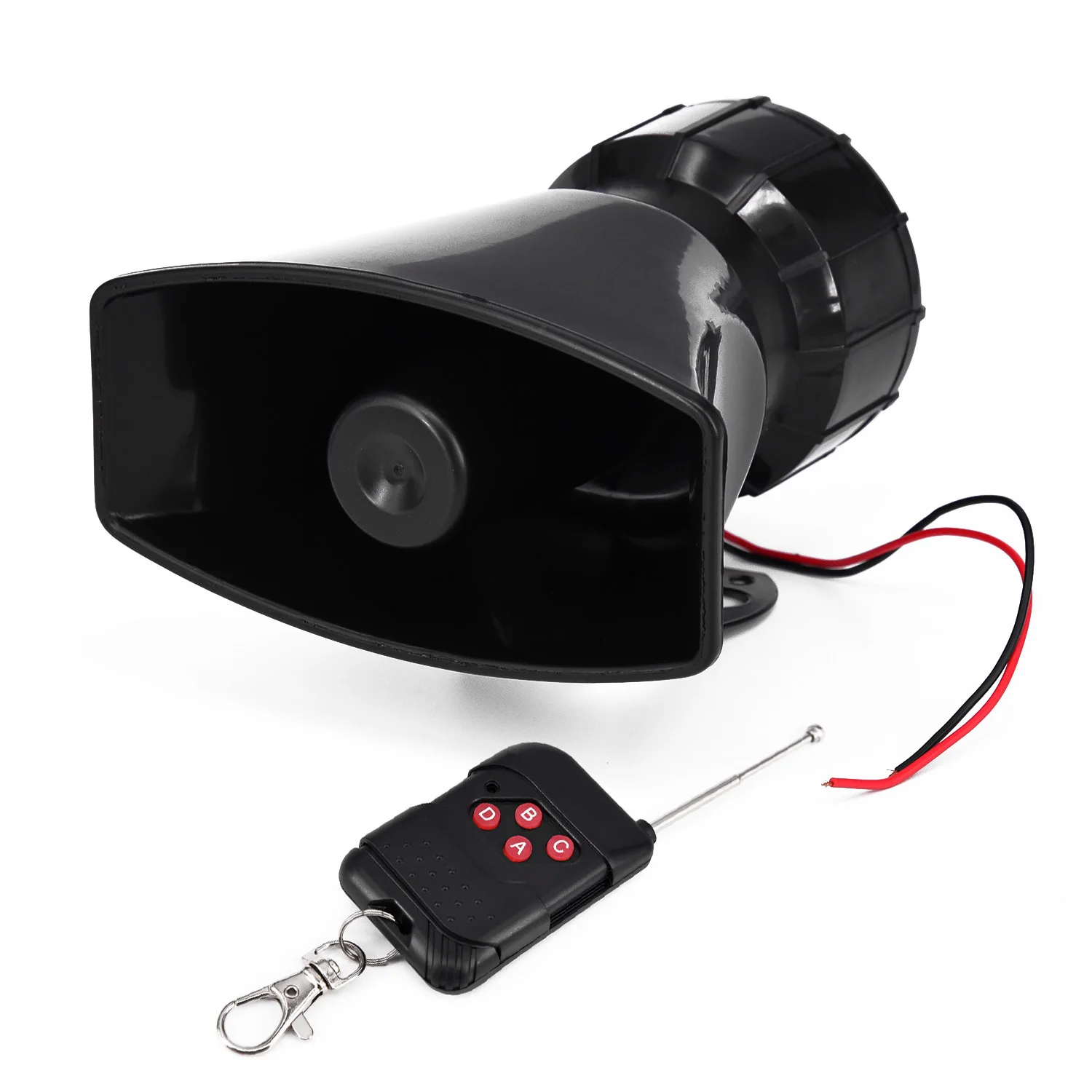  12V DC 7 Tones Wireless Electronic Siren Loud Car Warning Alarm Police Fire Siren Horn for auto acc