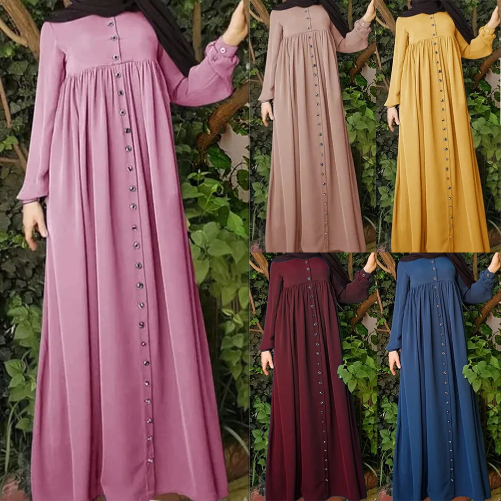 Мусульманское абайя Макси платье свободные халаты Кардиган с длинным рукавом Туника кимоно Рамадан исламский молитвенный сервис Турция Vestidos