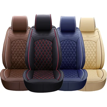 

Luxury PU Car Seat Cover Cushion Pad 3D Surround Breathable Full Seat