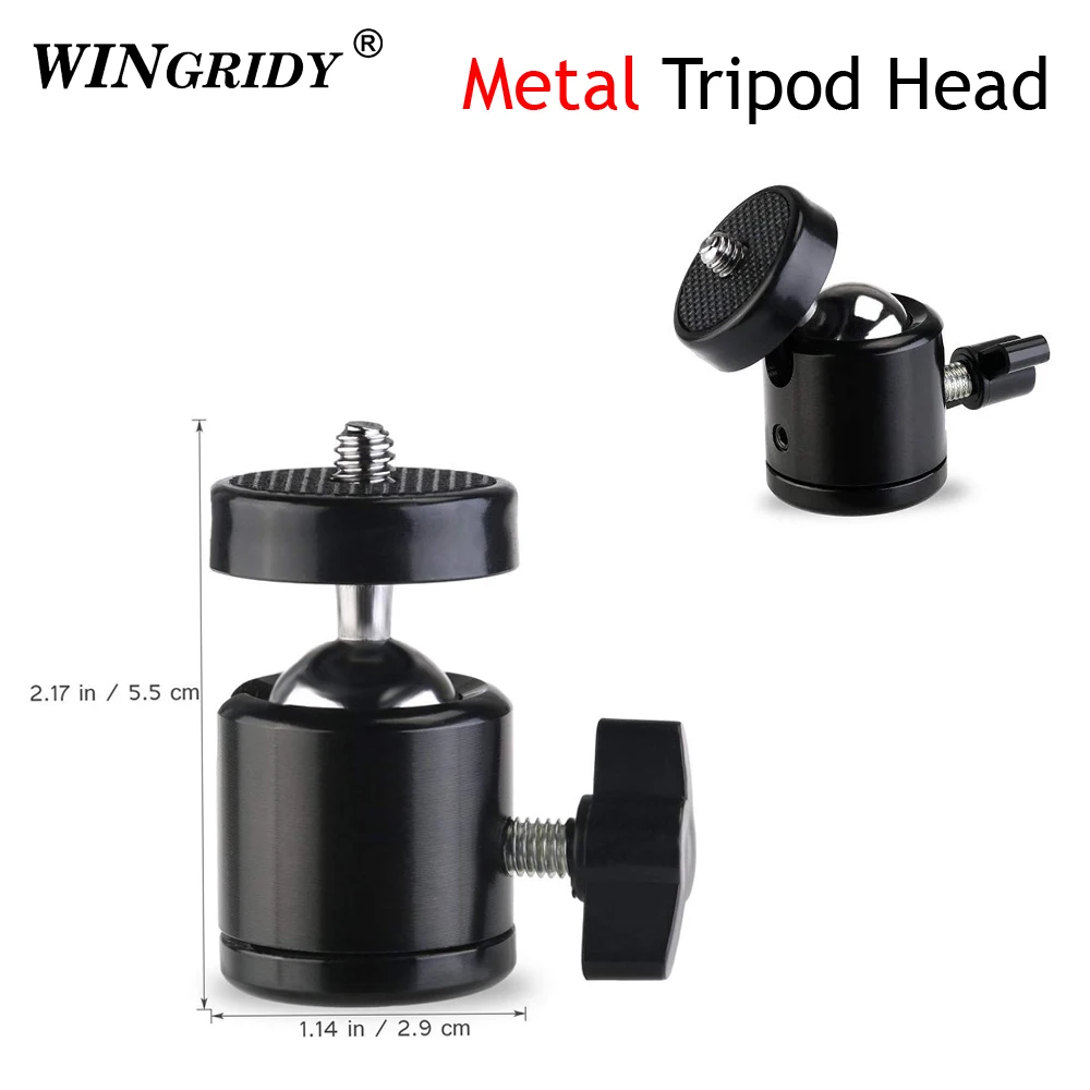 Live Ball Head Universal Ball Type Metal Small Yuntai for DSLR Camera Tripod Ring Lamp Digital SLR Cradle Metal Mini Cradle