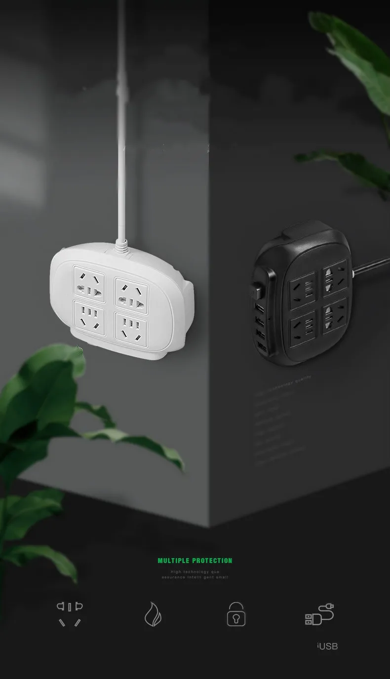 Мультифункциональное USB подключаемого модуля панельная заглушка-в творческом подключаемого модуля буксировочный доска с линия розетка пористый многоцелевой штепсельной вилки