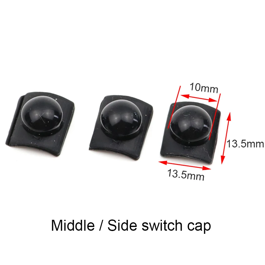 3PCS 12mm 14.5mm 16mm LED Flashlight Middle Side Tail Click Switch Cap Tailcap Silicone Boot Protective Button Tail Cap