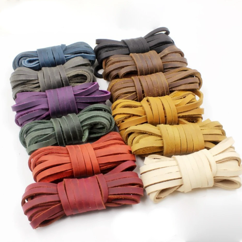 leren koord leer koord lederen koord 2Meter Zwart/Bruin/Koffie ...