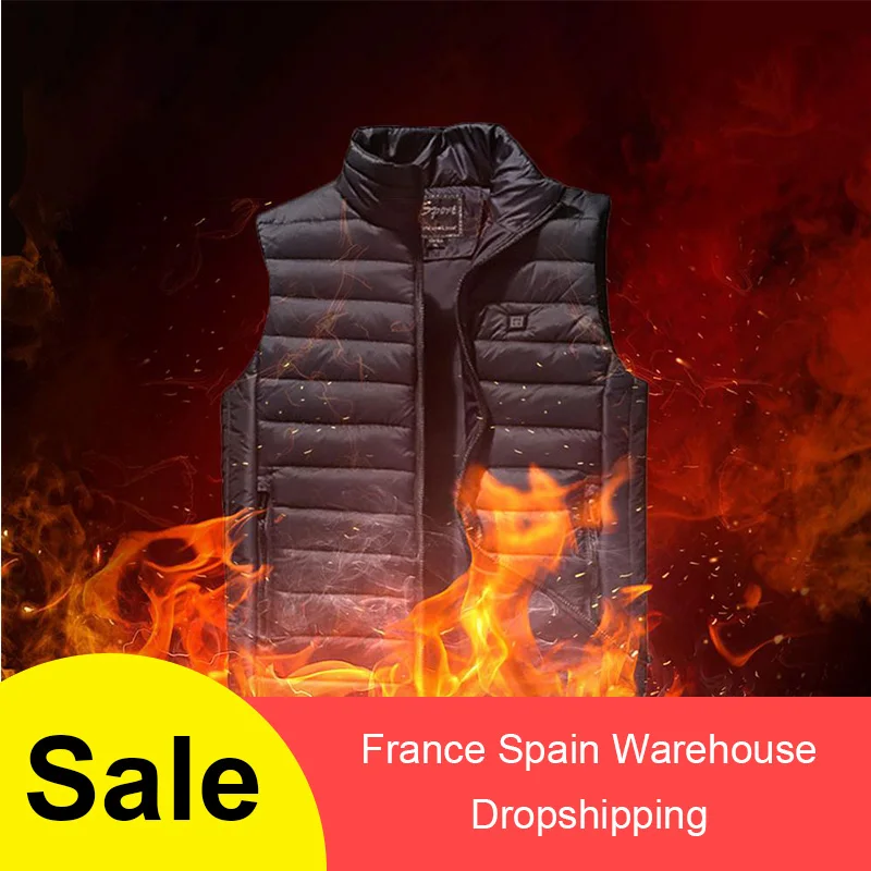 

Men Women Outdoor USB Infrared Heating Vest Winter Flexible Electric Thermal Clothing Waistcoat Fishing Hiking