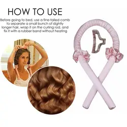 Heatless Curling Rod Headband Lazy Curler Set Make Hair Soft Shiny No Heat Spiral Pear Flower Curling Iron Modeling Accessories