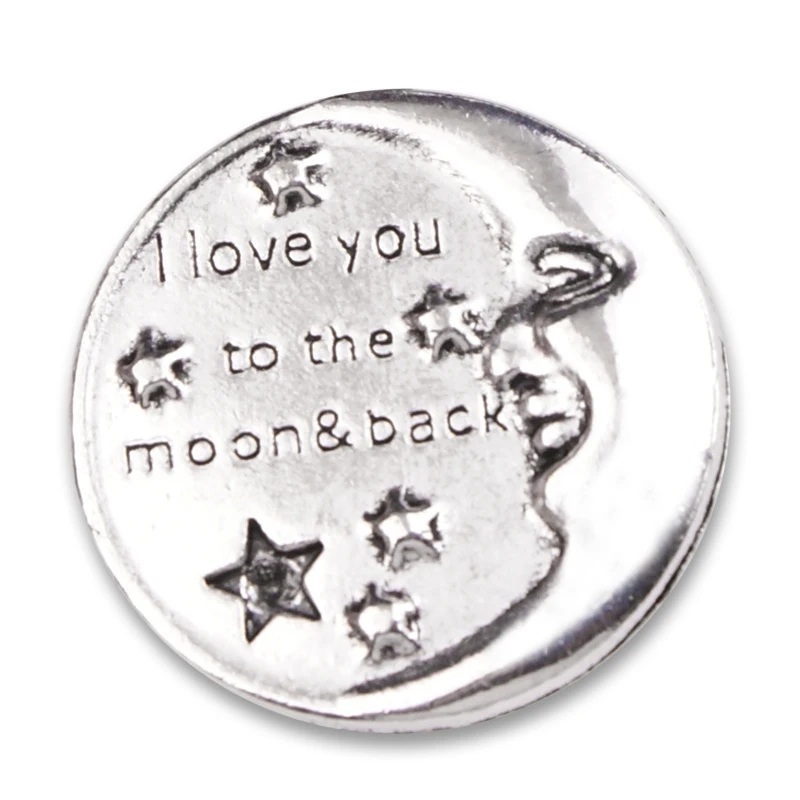 MG8451 sun love you moon 18 мм Металлическая Кнопка DIY браслет | Украшения и аксессуары