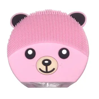 

Mini Mini Bear Electric Face Cleansing Brush USB Rechargeable Silicone Facial Cleanser Deep Pore Cleaning Water-Resistant