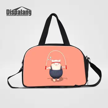 

Professional Travel Duffle Bags With Shoes Pocket for Women Cartoon Piggy 3D Printing Luggage Travel Handbag Portable Travel Bag