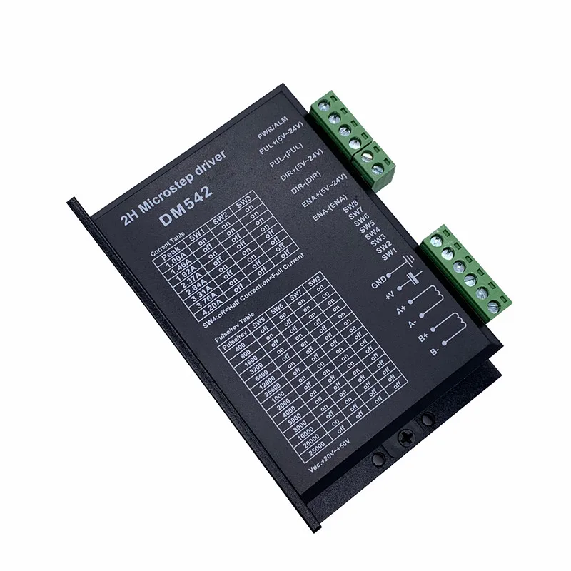 2-фазовый шаговый мотор-драйвер cintroller DM542 microstep бесщеточный вентилятор постоянного тока бесщеточный двигатель постоянного тока в виде ракушки для 42 57 Nema 23 34 серии