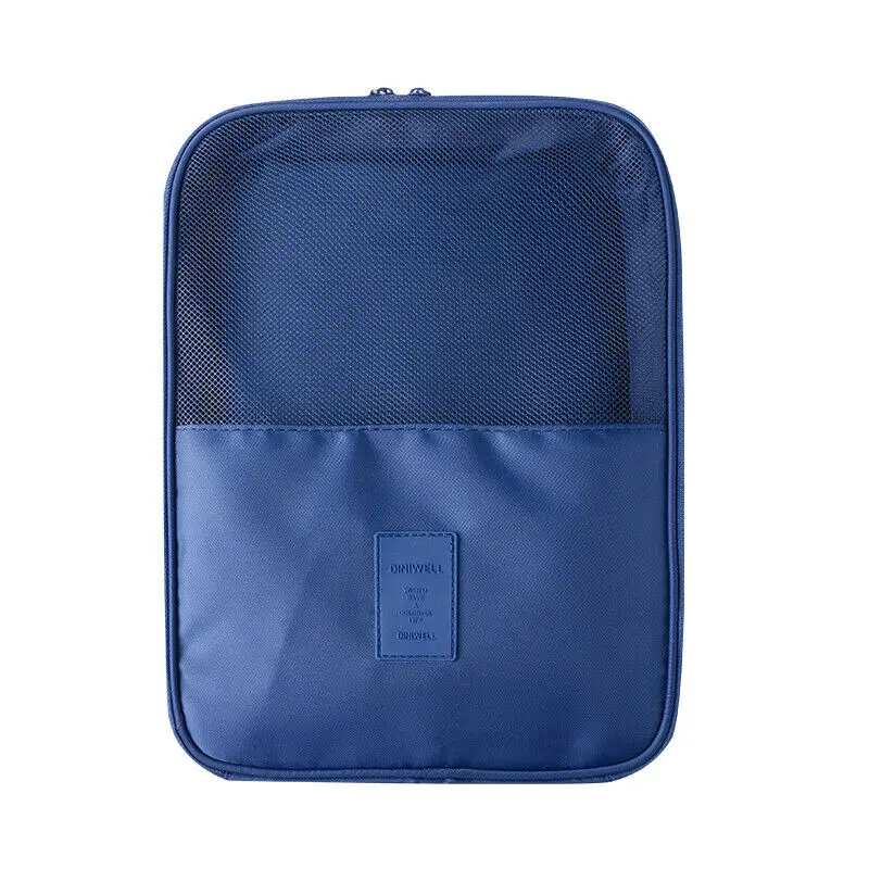 2 Layer Portable Waterproof Travel Storage Bag Organizer Shoes Pouch Shoe Tote Zipper Pouch Storage Organizer 9 Colors - Цвет: 9