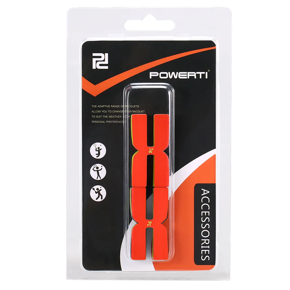 6pcs/pack 3g Tennis Racket Weight Balance Strips Tennis Badminton Racquet Sports Silicone Tennis