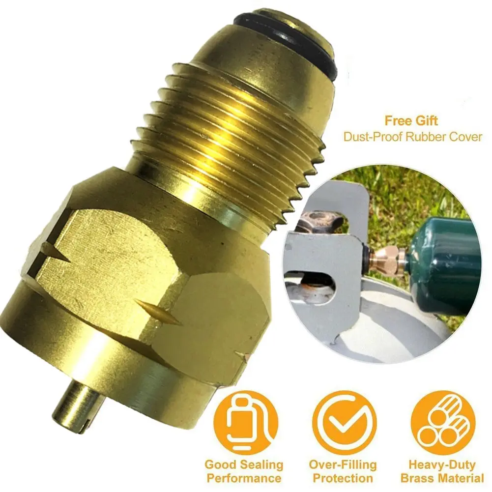 Adaptador De Recarga Para Tanque De Gas Camping - Convierte Bombona Grande A Pequeña - Voluxe