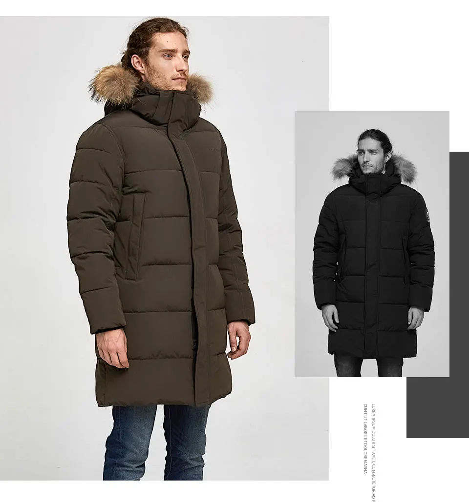 TIGER FORCE, куртка Аляски, мужская зимняя куртка, парка, Мужское пальто Аляски, съемный капюшон, мужское зимнее пальто, искусственный мех, утолщенное
