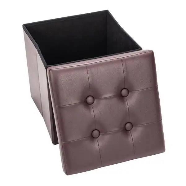 Storage Stool folding chairs Change shoe bench Footstool PVC Leather Square Shape Footstool Storage Stool folding chairs Change shoe bench Footstool PVC Leather Square Shape Footstool