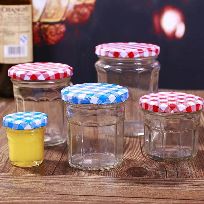 Glass Jars Canning Jars With Red Lids for Jam, Honey, Wedding Favors, Shower Favors, Baby Foods, DIY Magnetic Spice Jars 2