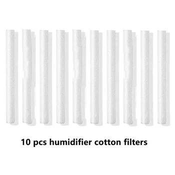 

10Pcs Humidifier Filter 6mm*150mm Replacement Cotton Sponge Stick for Usb Air Humidifier Aroma Diffuser Mist Maker