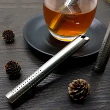 Ситечко для чая, портативное, потрясающее, из нержавеющей стали, для заварки чая, дизайн трубы, чашка с фильтром, сенсорный, приятный на ощупь, трубный фильтр