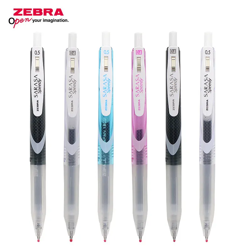Zebra JJZ33 SARASA новая гелевая ручка Speedy 0,4 мм 0,5 мм черные Углеродные быстросохнущие ручки для школьных принадлежностей канцелярские принадлежности 1 шт