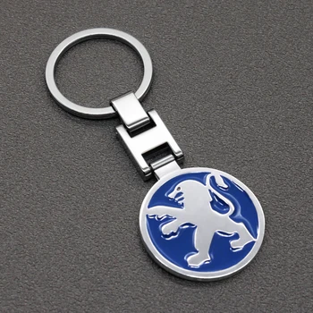 

3D Metal alloy Car Styling Keychain Key Chain Key Rings For Peugeot 206 207 208 307 308 Peugeot 406 407 508 2008 3008 accessorie