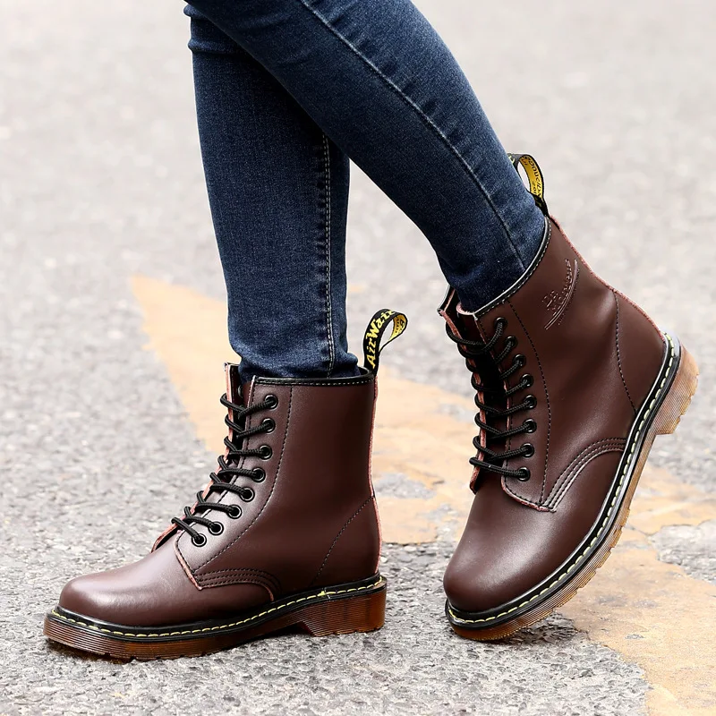 

Autumn & Winter COUPLE'S Shoes Men And Women Martin Boots British Style Autumn Hight-top Retro Trend Versatile Fashion Boots