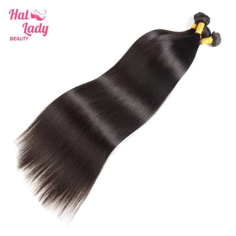 Halo леди Красота волосы, 18, 20, 22, 24, 26 32 36 40 дюймов, бразильские пучки прямых волос Remy человеческие прядка для наращивания волос 1 Комплект
