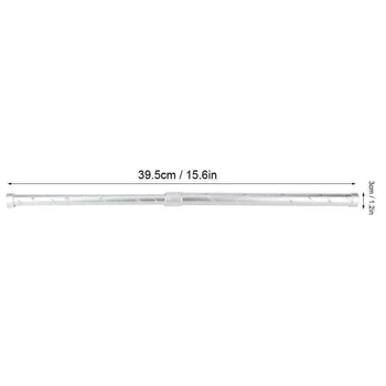 

Extendable Telescopic Shower Curtain Rail Rod Pole Window Curtain Bath Wardrobe Kitchen HG99