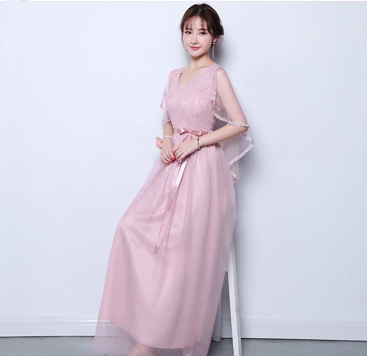 Бургундское платье подружки невесты розовое Vestido Azul Marino длинное платье из тюля для свадебной вечеринки без рукавов с v-образным вырезом сексуальное платье для выпускного вечера