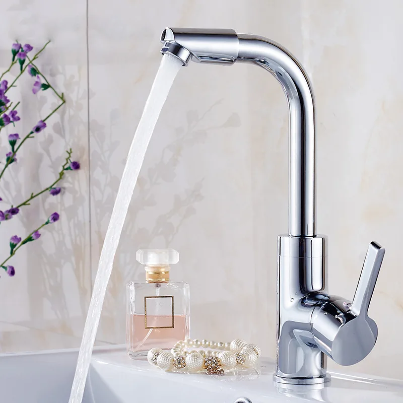 

Kitchen Copper Mixing Faucet Hot And Cold Basin Faucet Rotating Ware Manufacturers Tap Wholesale