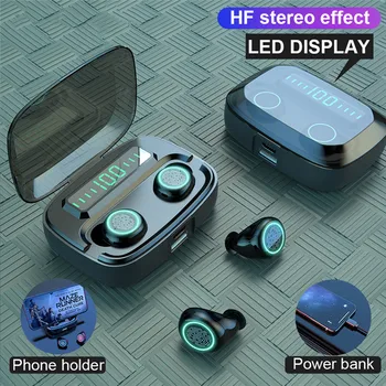 

Kowkaka M11 Wireless earbudss TWS Bluetooth 5.0 Earphone HiFi IPX7 Waterproof Earbuds Touch Control Headset for sports /game