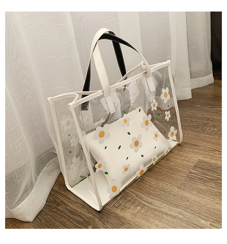 

2019 New Style Summer Hand Korean-style Shoulder Versatile Transparent Fashion Western Style Simple Versatile Women's Hand Bag