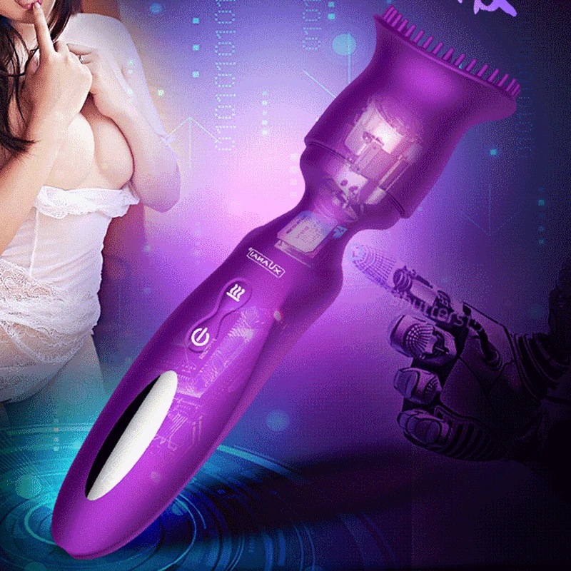 Умный нагревательный вибратор Xuanai Magic Wand перезаряжаемый мощный массажер для тела