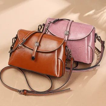 

Fashion Shoulder Bags for Women Western Style Diagonal Bag Leather Female Crossbody Bag Luxury Designer Shell Bag Woman Channels