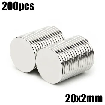 

20x2 mm Neodymium Magnet 200pcs Mini Small Magnet Strong Powerful Permanent NdFeB Super Strong Powerful Magnetic
