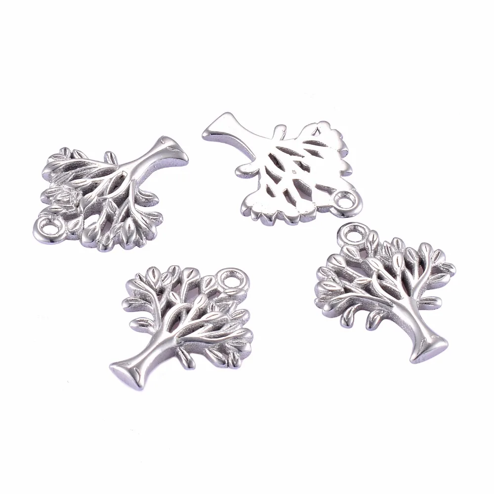 

5pcs Stainless Steel Charms Tree of Life Jewelry Makings DIY Accessory Finding