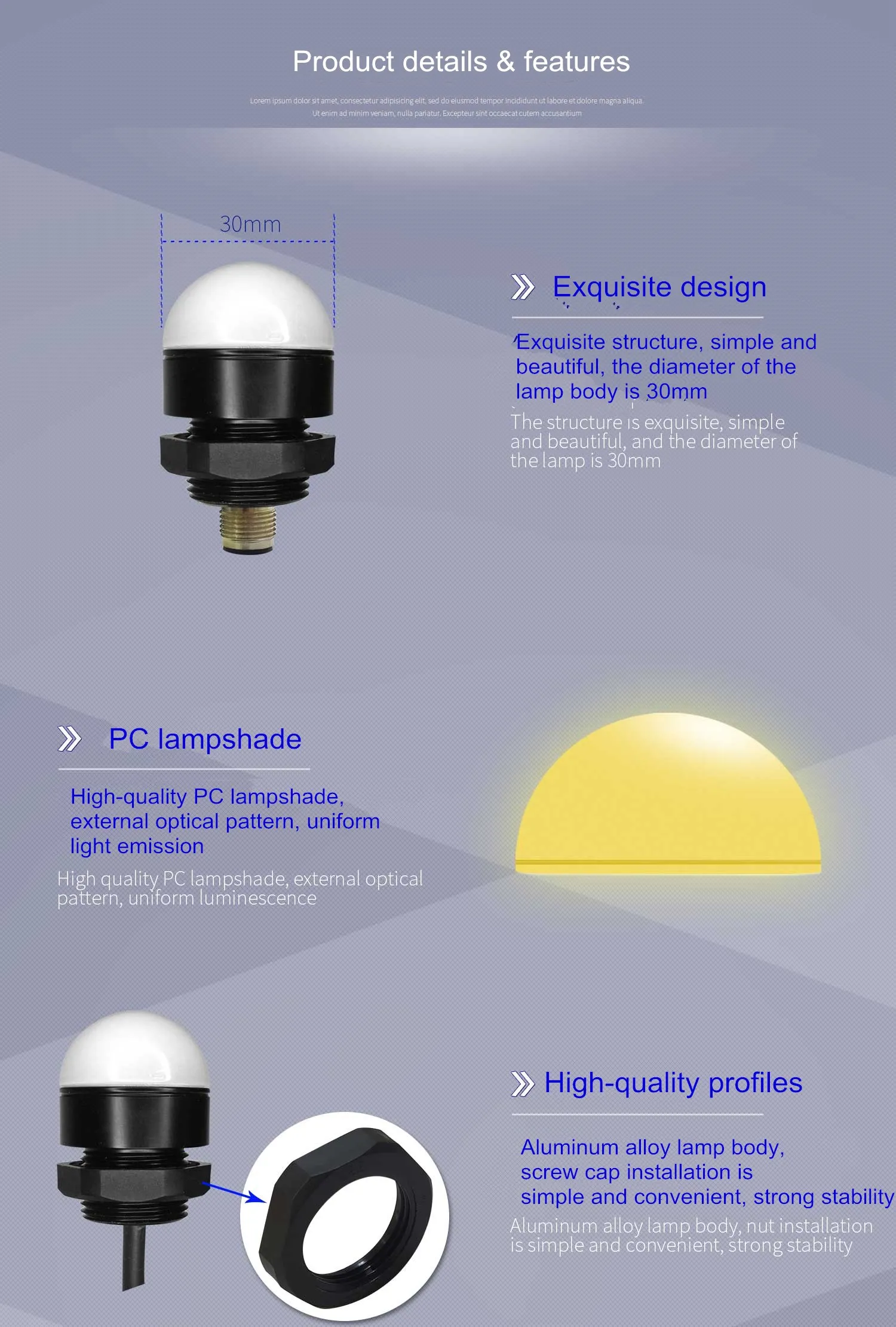 de sinal à prova dwaterproof água única