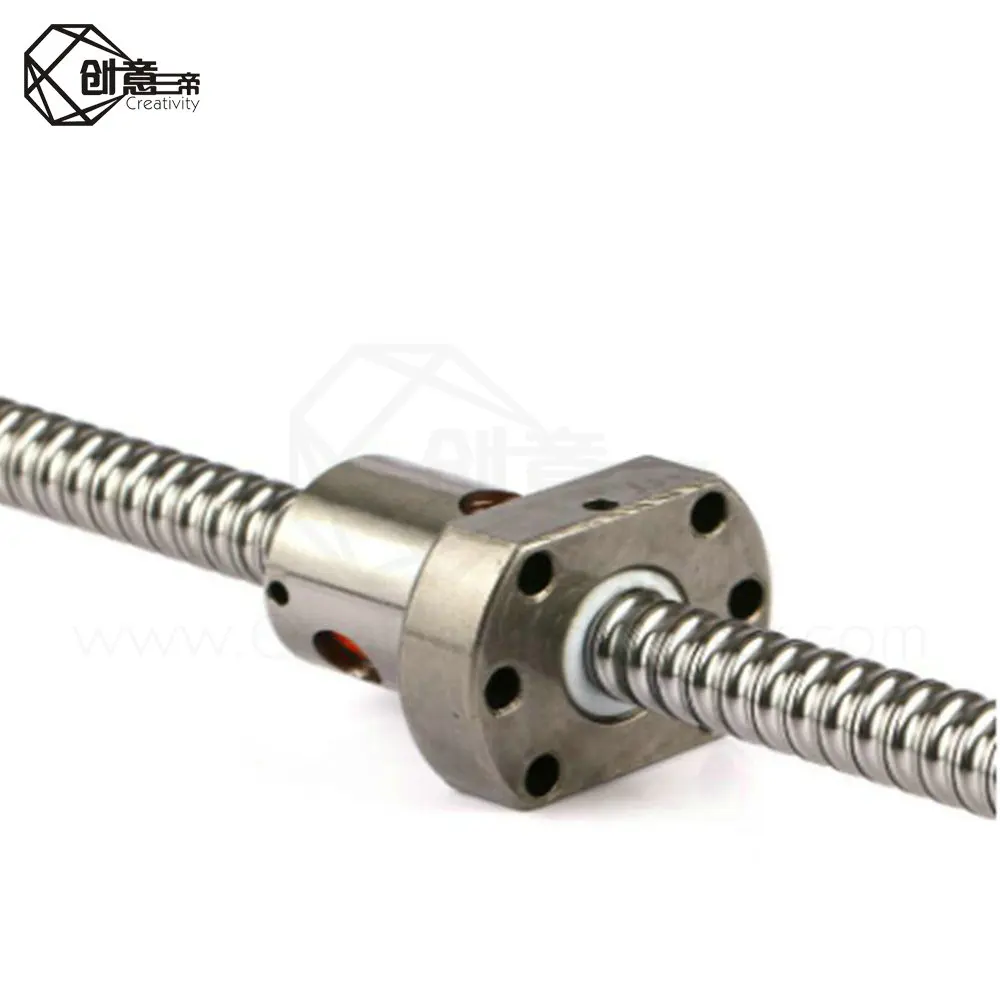 SFU1204 150/200/250/300/350/400/450/500/550/600 мм шаровой винт С7 с фланцем Одиночная шаровая гайка