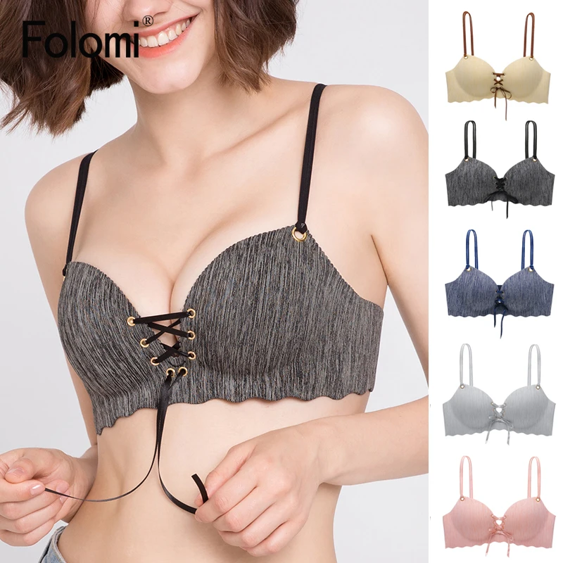 Folomi Sexy Push Up Bras For Woman Seamless Brassiere Wireless Soft  Bralette A B C Cup Intimate Lingerie