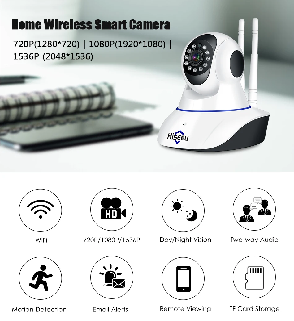 Hiseeu 1536P IP Camera