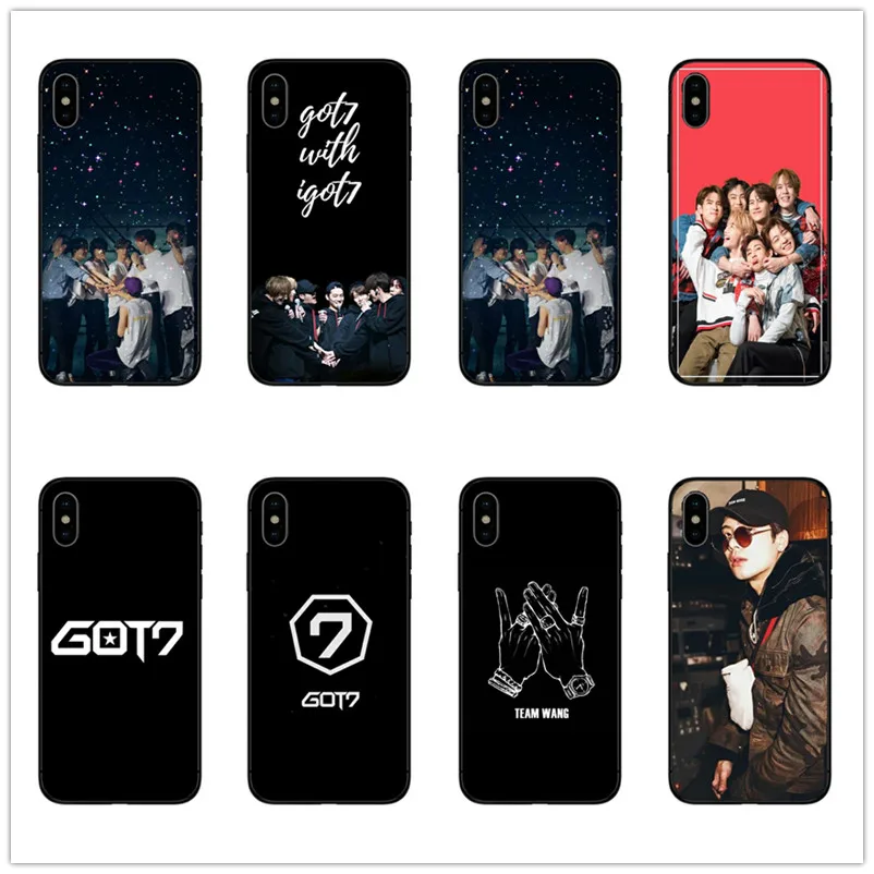 

Kpop HIP-HOP GOT7 Jackson Wang Case cover for iPhone 7 8 6 6S Plus X XS MAX XR 5 5S SE tpu soft silicone black phone cases coque