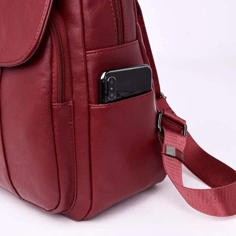 Женские кожаные рюкзаки, высокое качество, Mochila Feminina, школьный рюкзак в консервативном стиле для девочек, повседневный рюкзак для путешествий, женский рюкзак