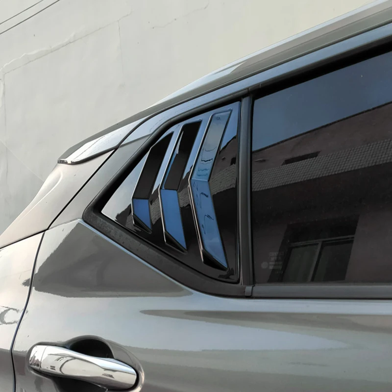 Rear Side Vent Quarter Window Louver Cover Sticker for Nissan Kicks Accessories 2017 2018 2019 2020 2021 | Автомобили и мотоциклы