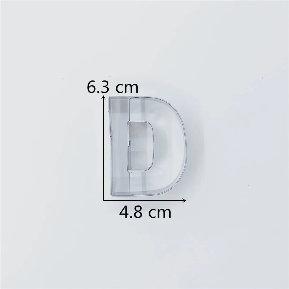 KENIAO надпись D of Alphabe резак для печенья на день рождения-4,8x6,3 см-бисквит/помадка/Кондитерский Резак-нержавеющая сталь