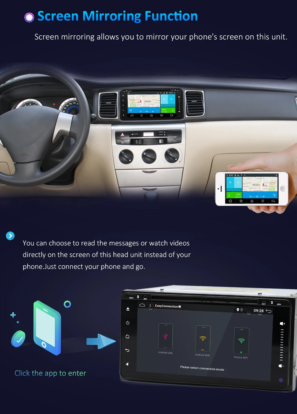 Sale Octa Core Android 9.0 For Toyota Car DVD Player 200*100mm with Wifi BT SWC RDS FM AM Support DAB+ OBD 4G Double Din 32G ROM 6
