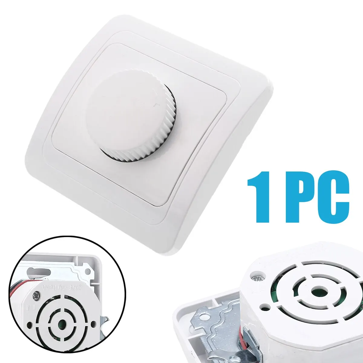 LED Dimmer Switch Adjustable With Knob Wall Mount Rotary Controller Dimmers Home Lighting Accessories Mayitr