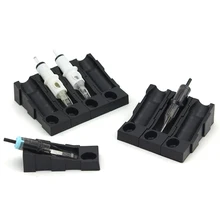 48pcs Disposable Tattoo Cartridge Tray Needle Holder Stand Ink Cup Tattoo Plate