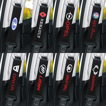 

2pcs Car Seat Belt Pads Seat Shoulder Strap Pad Cushion Cover for lada renault opel alfa romeo Dacia Lifan Great Wall ssangyong