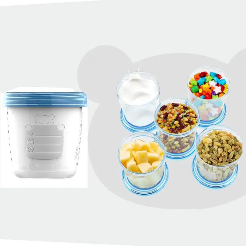 Baby Breast Milk Storage Bottle Infant Newborn Food Freezer Container Milk Powder Nuts Tea Organizer