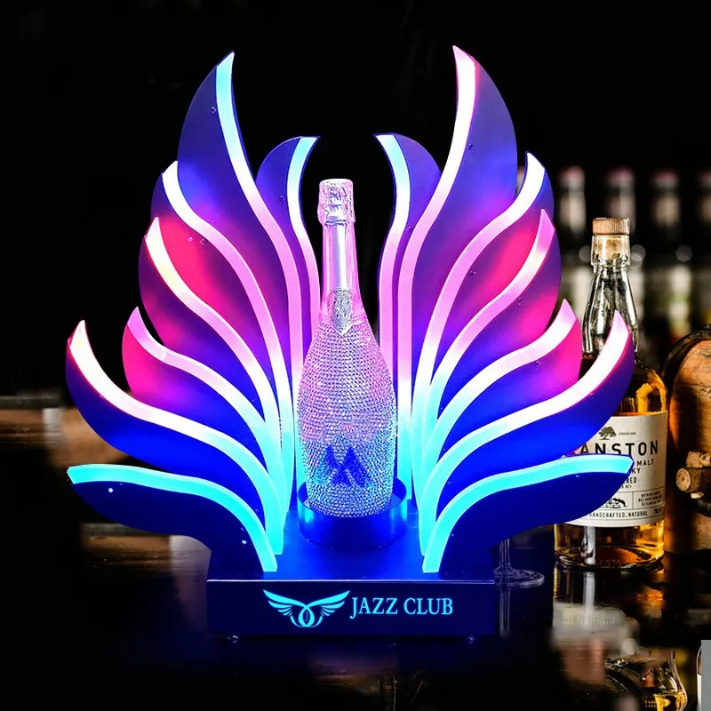 Ice Rock 6 Bottles Rechargeable LED Ace of Spade Glorifier Box Champagne  Bottle Show Case for Night Club Party Lounge Bar - AliExpress