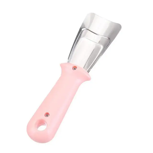 Kitchen Clean Gadget Portable Useful Fridge Accessories 1PC Defrosting Shovel Stainless Steel Freezer Ice Scraper Deicing Tool Pink