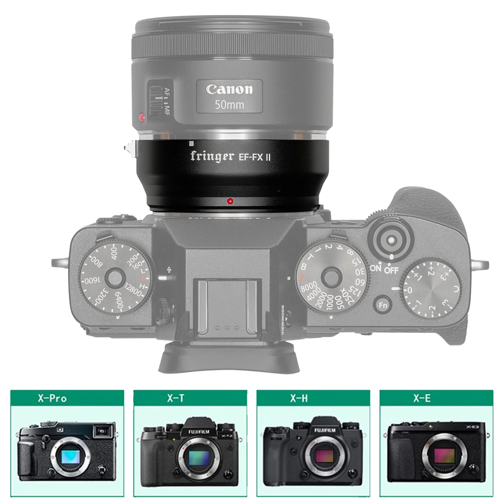 Fringer EF-FX II FR-FX20 Камера Крепление-адаптер для объектива AF адаптер с автофокусом для объектива для Canon Sigma EF Объектив Fujifilm FX Камера XT3 XT2